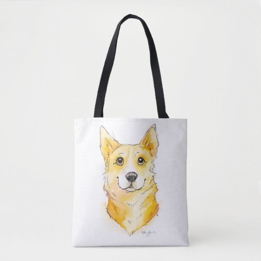 Cutie Corgi Tote Bag (Voorkant)