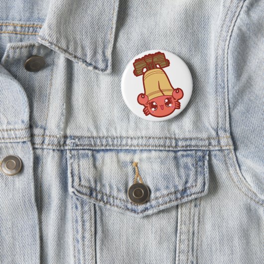 Cutie Crab en Liberty Bell Button (In situ)