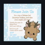 Cutie Deer Kaart<br><div class="desc">Een schattig hert dat klaar is om het Vakantie van de winter met jou te vieren!</div>