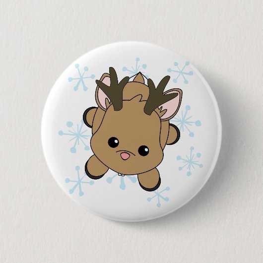 Cutie Deer Ronde Button 5,7 Cm (Voorkant)