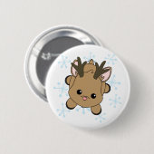 Cutie Deer Ronde Button 5,7 Cm (Voorkant /achterkant)