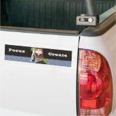 Cutie doet Focus en Creëer Candle Work Bumpersticker (Op Truck)