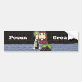Cutie doet Focus en Creëer Candle Work Bumpersticker (Voorkant)