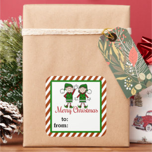Cutie Elves Gift Label Sticker