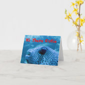 Cutie Fish Note Kaart (Gele Bloem)