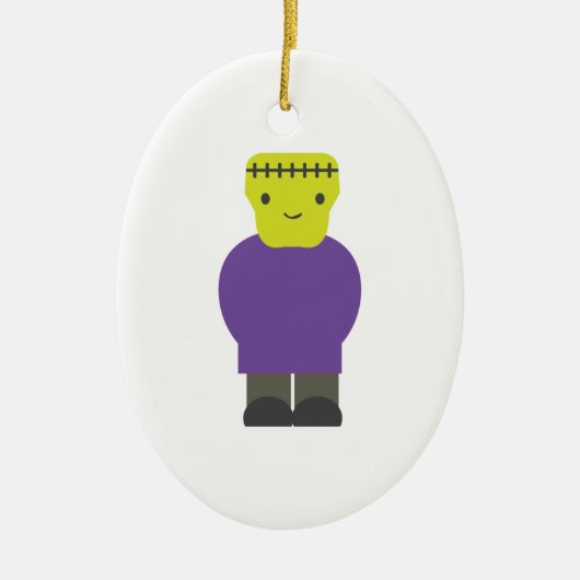 Cutie Frankenstein Monster Keramisch Ornament (Voorkant)