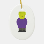 Cutie Frankenstein Monster Keramisch Ornament (Achterkant)
