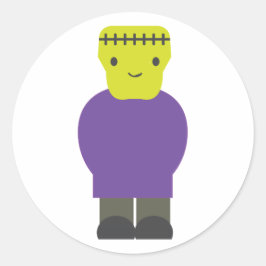 Cutie Frankenstein Monster Ronde Sticker