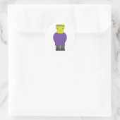 Cutie Frankenstein Monster Ronde Sticker (Tas)