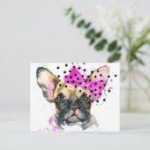 Cutie French Bull Dog Briefkaart (Staand voorkant)