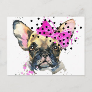 Cutie French Bull Dog Briefkaart