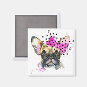 Cutie French Bull Dog Magneet (Voorkant / Achterkant)