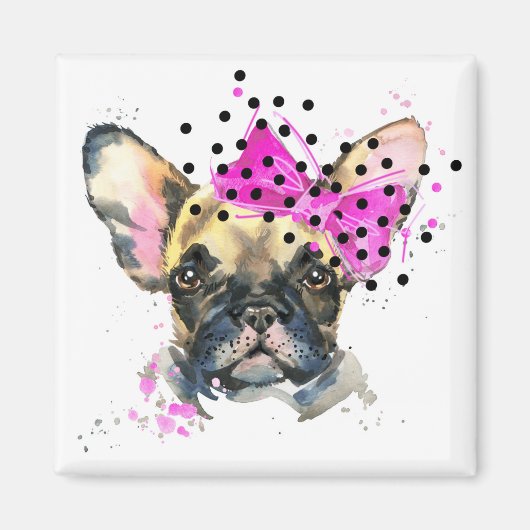 Cutie French Bull Dog Magneet (Voorkant)