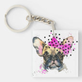Cutie French Bull Dog Sleutelhanger (Voorkant)
