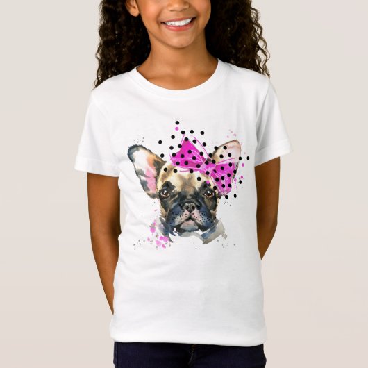 Cutie French Bull Dog T-shirt (Voorkant)