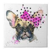 Cutie French Bull Dog Tegeltje (Voorkant)
