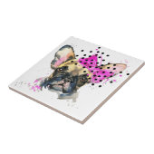 Cutie French Bull Dog Tegeltje (Zijkant)