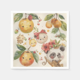 Cutie Fruitie Paper Napkin Servet