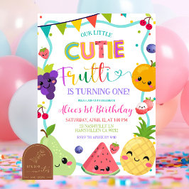 Cutie Frutti Birthday Invitation Kaart