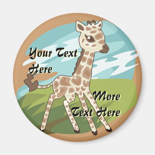 Cutie Giraffe Magnet (Voorkant)