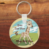 Cutie Giraffe Sleutelhanger (Voorkant)
