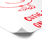 Cutie Goose Valentine Hearts Bandana Cute Barnyard Poster (Hoek)