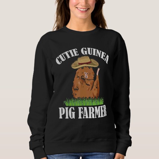 Cutie Guinea Pig Farmer Pig Owner Animals Cavy Pet Trui (Voorkant)
