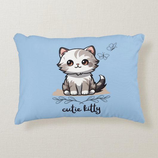 Cutie Kat Accent Pillow Accent Kussen (Voorkant)