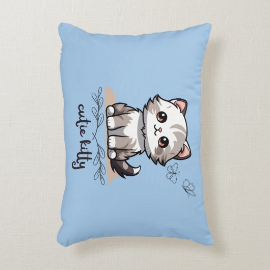 Cutie Kat Accent Pillow Accent Kussen (Voorkant(Verticaal))