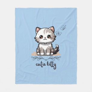 Cutie-Kat Fleece Deken