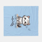 Cutie-Kat Fleece Deken (Voorkant (Horizontaal))