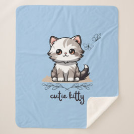 Cutie-Kat Sherpa Deken