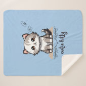 Cutie-Kat Sherpa Deken (Voorkant (horizontaal))