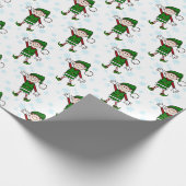 Cutie Kerstmis Elf Boy Cadeaupapier (Hoek)