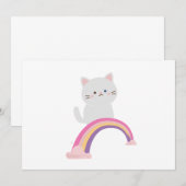 Cutie Kitten Cat Kaart (Voorkant / Achterkant)