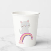 Cutie Kitten Cat Papieren Bekers (Achterkant)