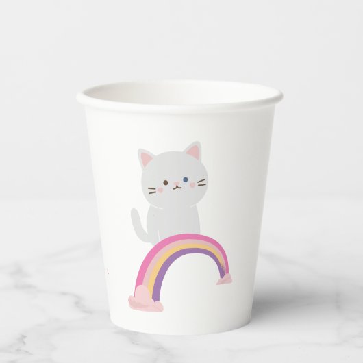 Cutie Kitten Cat Papieren Bekers (Voorkant)