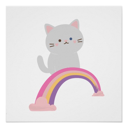 Cutie Kitten Cat Perfect Poster (Voorkant)