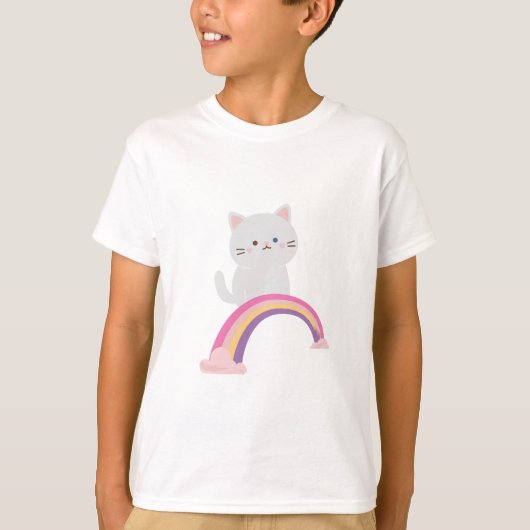 Cutie Kitten Cat T-shirt (Voorkant)