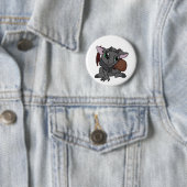 Cutie Krampus. Ronde Button 5,7 Cm (In situ)