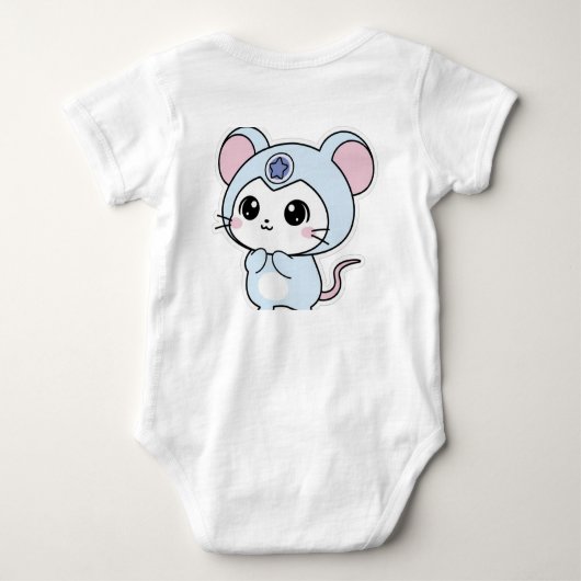 Cutie little mouse  romper (Achterkant)