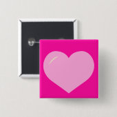 Cutie Love Vierkante Button 5,1 Cm (Voorkant /achterkant)