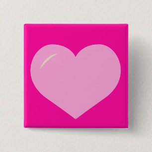 Cutie Love Vierkante Button 5,1 Cm