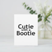Cutie met een Bootie Briefkaart (Staand voorkant)