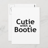Cutie met een Bootie Briefkaart (Voorkant / Achterkant)