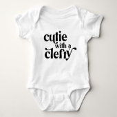 Cutie met een Clefty Baby Bodysuit Shirt (Voorkant)
