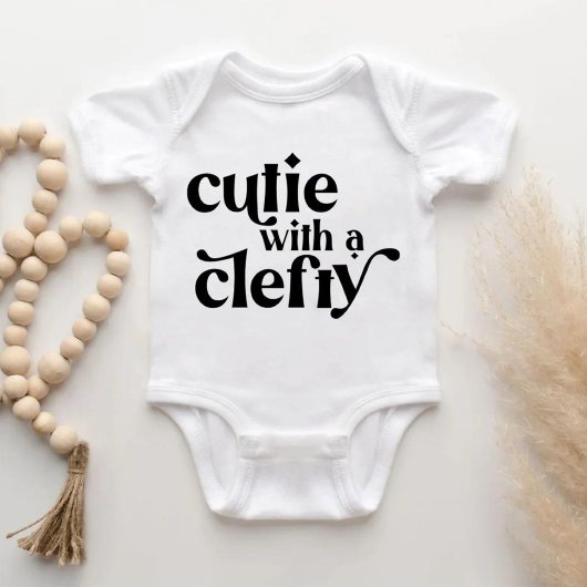 Cutie met een Clefty Baby Bodysuit Shirt