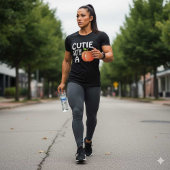 Cutie met een schoonheid t-shirt