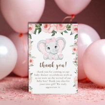 Cutie Olifant Blush Roze Bloemen Meisje Baby showe