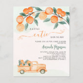 Cutie op de manier sinaasappels budget baby shower (Voorkant)